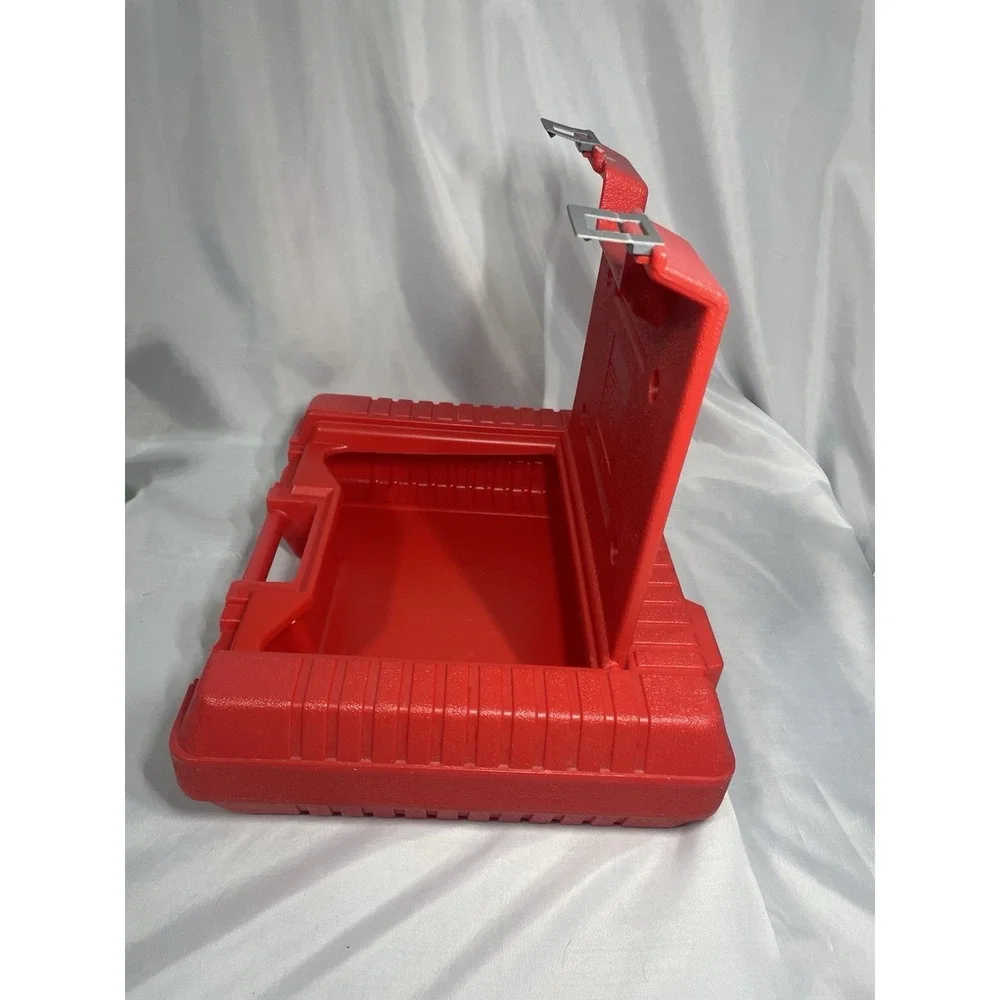 LEGO 1985 Vintage Red Plastic Storage Suitcase Carry Case 12" x 15"  Made in USA - Picture 8 of 13